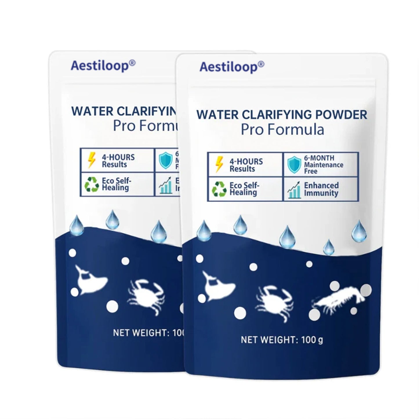 Official Store |⏱️ Crystal Clear in 24 Hours! | Aestiloop®Water Clarifying Powder