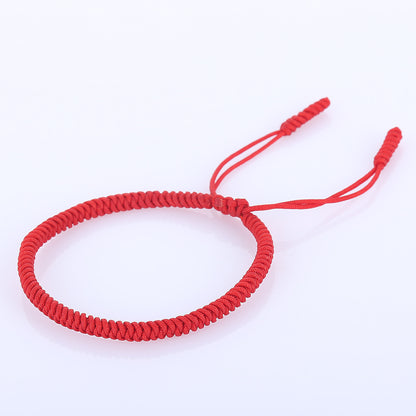 Handmade Braided Knot Bracelet Red String Literary Style Bracelet Ethnic Wind Red String