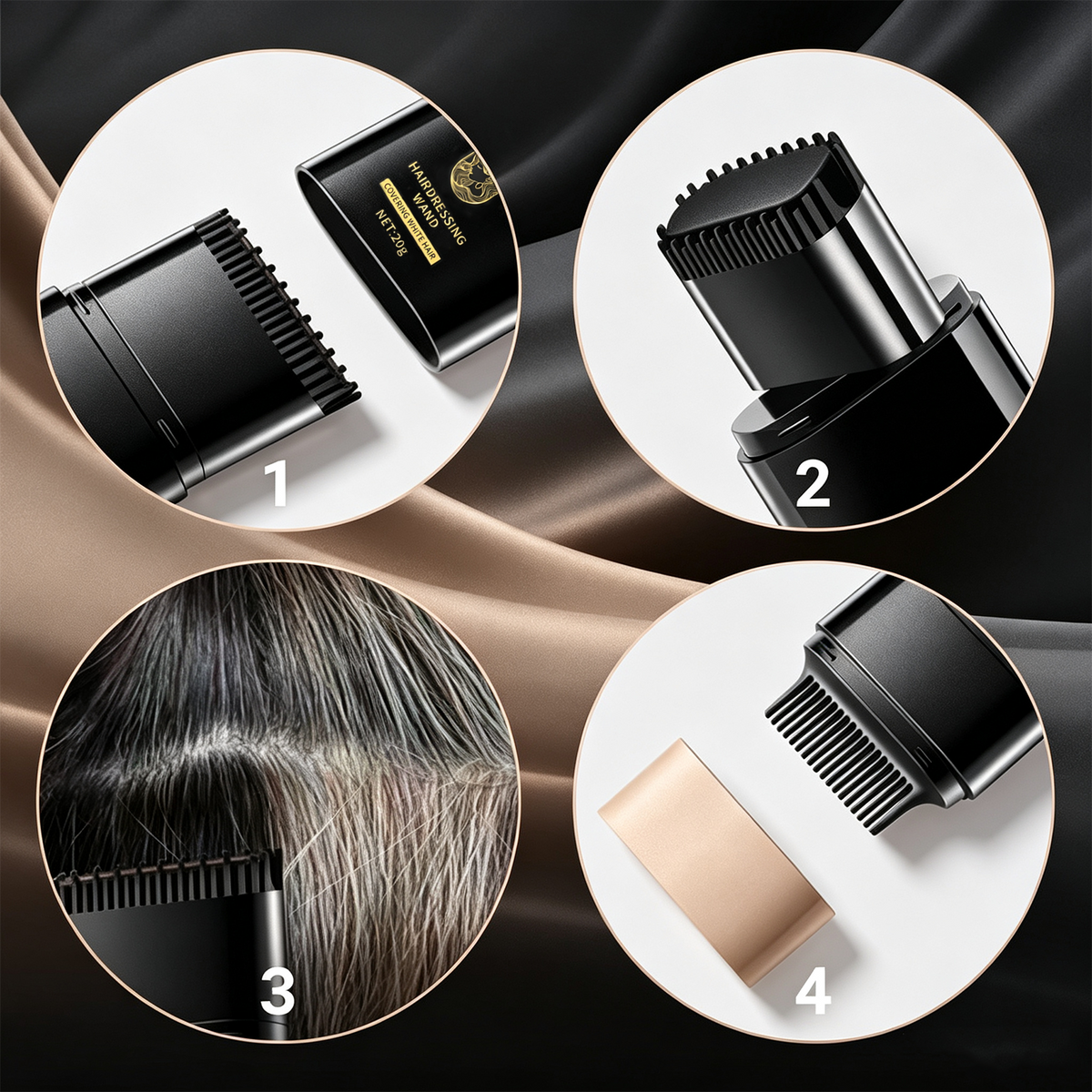 🌸 Instant Hair Color Stick – Built-In Comb & Gray Coverage – Sweat-Resistant & Mess-Free – Temporary Root Touch-Up 💄