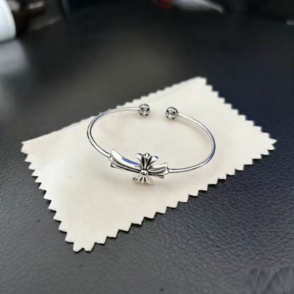 Cross Opening Retro Bracelet Skull Bullet Nail Text Sword Bracelet