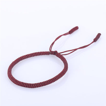 Handmade Braided Knot Bracelet Red String Literary Style Bracelet Ethnic Wind Red String