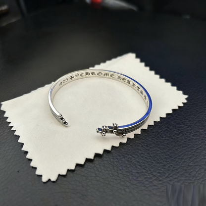 Cross Opening Retro Bracelet Skull Bullet Nail Text Sword Bracelet