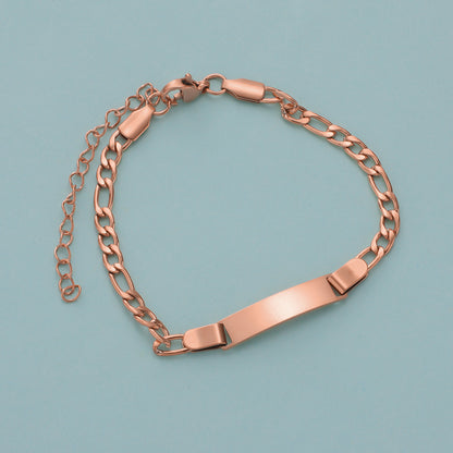 Unique Fashionable Kids' Gift  Style Stainless Steel Engravable Children's Bracelet