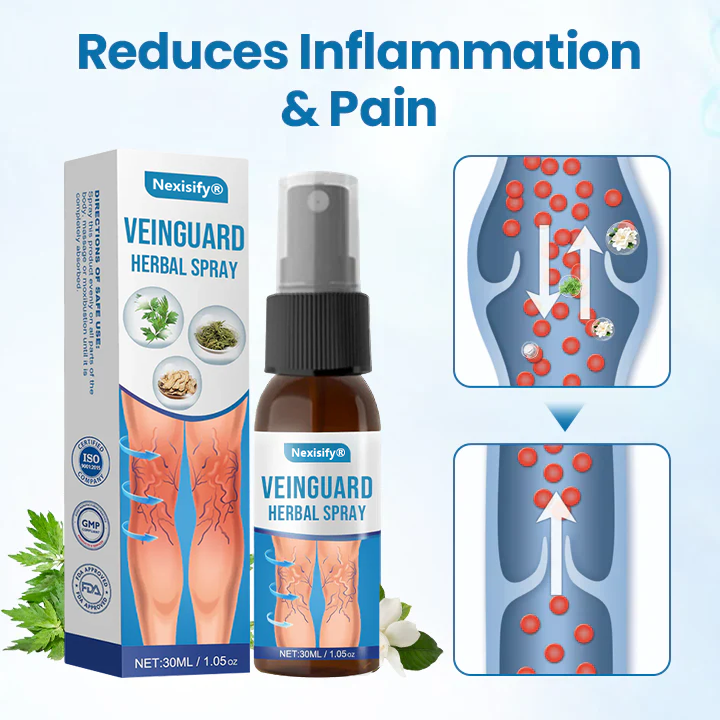 Nexisify® VeinGuard Herbal Spray-✅ Clinically proven to eliminate varicose veins in just 7 days!