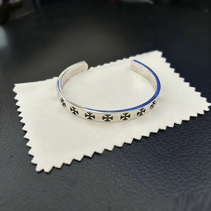 Cross Opening Retro Bracelet Skull Bullet Nail Text Sword Bracelet