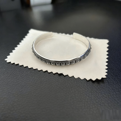 Cross Opening Retro Bracelet Skull Bullet Nail Text Sword Bracelet