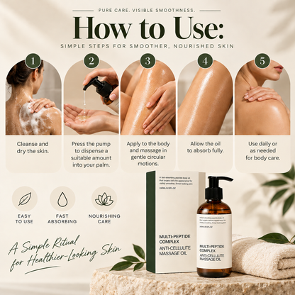 💝Multi-Peptide Complex Anti-Cellulite Massage Oil – Moisturizing, Smoothing & Comforting Body Care