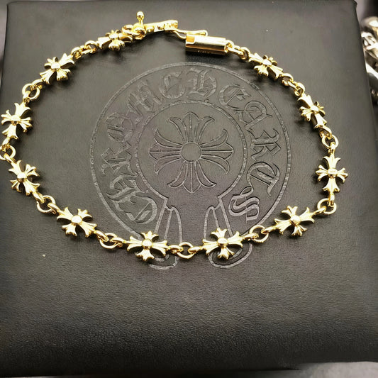 Sword Cross Flower Men and Women Handjewelry Couple Dagger Chain