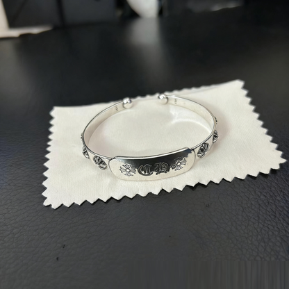 Cross Opening Retro Bracelet Skull Bullet Nail Text Sword Bracelet