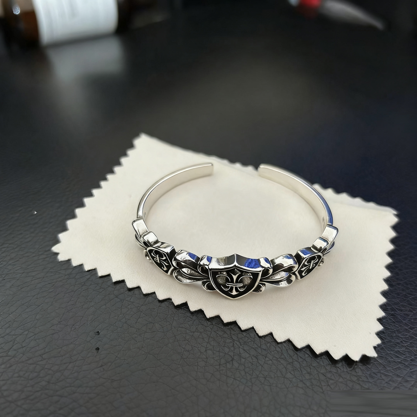 Cross Opening Retro Bracelet Skull Bullet Nail Text Sword Bracelet